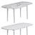 Calisto Dining Table: Expandable & Stylish 3D model small image 4