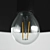 Metal Pendant Light by H&M 3D model small image 6