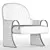 Revamped Art Deco Lounge Chair 3D model small image 6