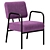 Contemporary Comfort: Cosmo Easy Chair 3D model small image 4
