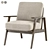 Mod Chair: Classic Elegance in 3D 3D model small image 1