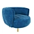 Elegant Vintage Chair: Wave 3D model small image 8
