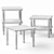 Sleek Baker Side Tables - Various Sizes 3D model small image 2