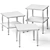 Sleek Baker Side Tables - Various Sizes 3D model small image 4