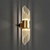 Elegant Brass Wall Sconce 3D model small image 1