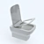 Berges LEVEL Toilet: Premium Quality & Detailed Design 3D model small image 6