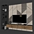 Sleek TV Stand for Modern Interiors 3D model small image 3