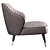 DION Armchair: Timeless Elegance. 3D model small image 4