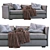 Modern 7-Piece Sofa Set 3D model small image 2