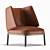 Cozy Comfort: Hug High Armchair 3D model small image 6