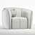 Elegant B&B Italia Armchair: Timeless Comfort 3D model small image 3