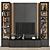 Sleek TV Wall Unit: Modern & Stylish 3D model small image 1