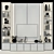 Sleek TV Wall Unit: Modern & Stylish 3D model small image 2