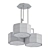 Modern Functional Ceiling Lamp 3D model small image 2