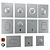 Sleek Grohe Flush Plates - Easy Installation 3D model small image 1