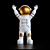 Cosmic Astronaut Figurine 3D model small image 1