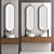 Industrial Loft Style Bathroom Set 3D model small image 1