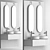 Industrial Loft Style Bathroom Set 3D model small image 5