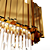 Elegant Gold Plated Crystal Chandelier 3D model small image 3