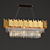 Elegant Gold Plated Crystal Chandelier 3D model small image 4