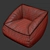 Cozy Vegan Caramel Lounger 3D model small image 12