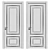 Sleek Interior Door 3D model small image 2