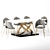 Sleek Gold Dining Chair: Modern PU Leather & Stainless Steel 3D model small image 9