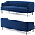 Luxurious Rory Velvet Sofa: Meridian Furnit. 3D model small image 2