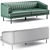 Luxurious Rory Velvet Sofa: Meridian Furnit. 3D model small image 4