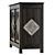 Midnight Astro Cabinet: Exquisite Mother of Pearl Inlay 3D model small image 2