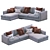 Modern Flexform Sofa Magnum 3D model small image 7