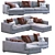 Modern Flexform Sofa Magnum 3D model small image 1