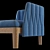 Calypso Lounge 210: Elegant Outdoor Seating 3D model small image 5