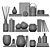 Chic ZARA HOME Decor Set 3D model small image 7