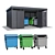 Modular Perforated Trash Canopy Set 3D model small image 2