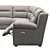 Premium Recliner Section Sofa 3D model small image 3