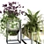 Eco-Plants Set 052: Modern Greenery 3D model small image 2