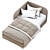 Golf 130G Oggioni: Dynamic Modern Bed 3D model small image 11