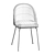 Elegant Velvet Grey Dining Chair 3D model small image 5