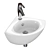 Elegant Jacob Delafon Ove Corner Washbasin 3D model small image 2