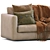 Luxury Flexform Leather Sofa: Magnum 3D model small image 7