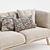 Stanley Luxe 3-Seater Sofa 3D model small image 3