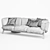 Stanley Luxe 3-Seater Sofa 3D model small image 6