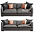 Elegant BELMON Sofas 3D model small image 2