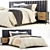Luxury Linen House Bed Set 3D model small image 1