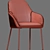 Modern Daniella Strip Dining Chair 3D model small image 4