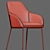 Modern Daniella Strip Dining Chair 3D model small image 5