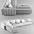 Ultra-Soft Freemnan Duvet Sofa 3D model small image 7