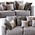 Hills 2013 Sofa: Stylish Comfort for Your Space 3D model small image 4