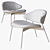 Luz Lounge Chair: Modern Elegance 3D model small image 4